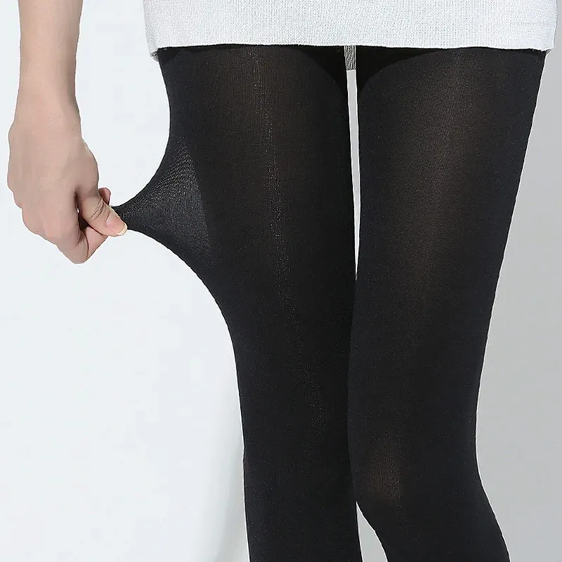 Femmes chaussettes 80D printemps automne collants fins collants résistants à la déchirure Sexy tentation Leggings élastiques Anti-accrochage bas en soie noire