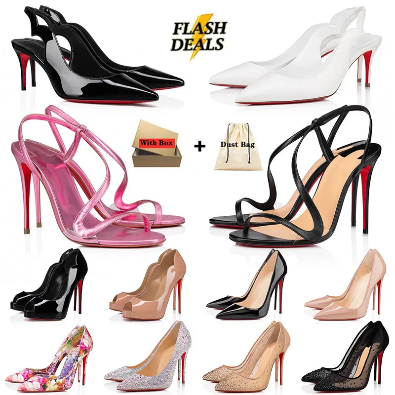 With Box Pumps Red Bottoms High Heels Women Dress Shoes Loafers Hot Chick So Kate Stiletto Peep-toes Sandals Designer Heel Bottom Sneakers Rubber 35-43