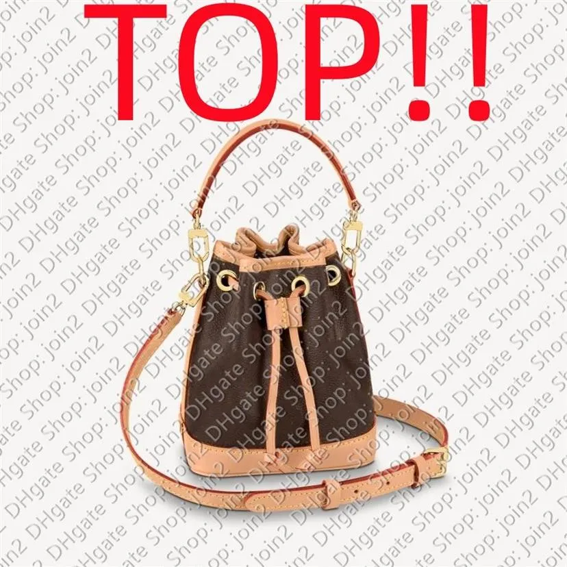 Topp M81266 Nano Noe Designer Drawstring Cross Body Mini Bag Handbag Women276d