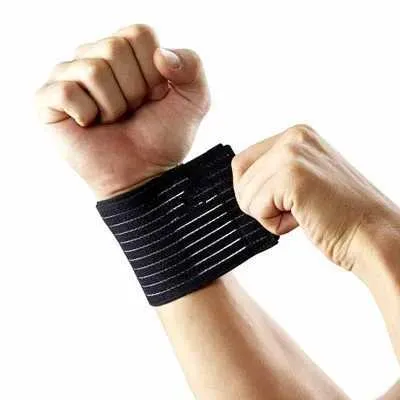 Suporte de pulso esportivo bandagem elástica suporte de pulso de nylon pulseira ajustável portátil suporte para atividades ao ar livre yq240131