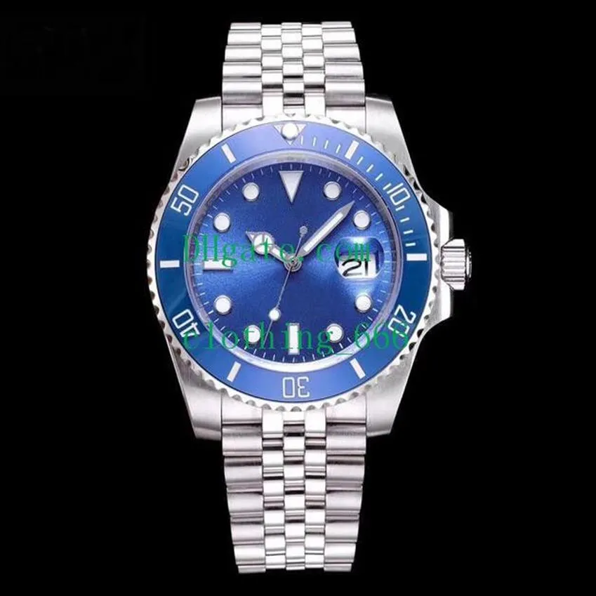 Relógio masculino vidro safira 40mm 116610 116619 114060 v3 movimento automático moldura cerâmica aço inoxidável relógios masculinos233d
