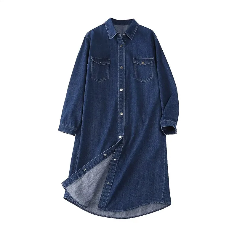 REDDACHIC Floor-Length Single-Breasted Denim Shirt Dress Women Long Sleeves  Lapel Midi from Dhgate Basic & Casual Dresses - price 68.53