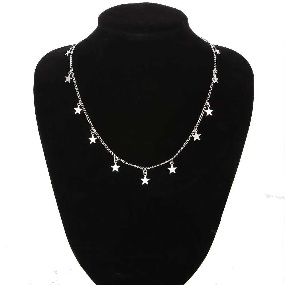Lightning & Star Tassel Choker Necklace – Adjustable Layered Punk Clavicle Chain For Women & Teens, Handmade Delicate Jewelry - View #4