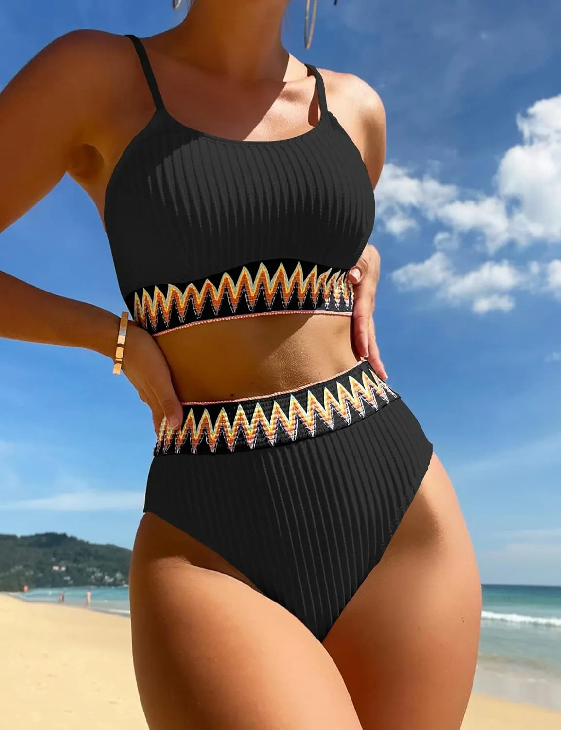 womens crop top swimsuit