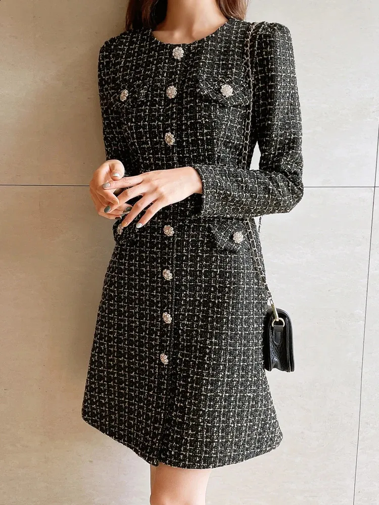 【CHICLINE】Glynis Tweed Dress☆韓国で大人気☆ arcadeshops.com-