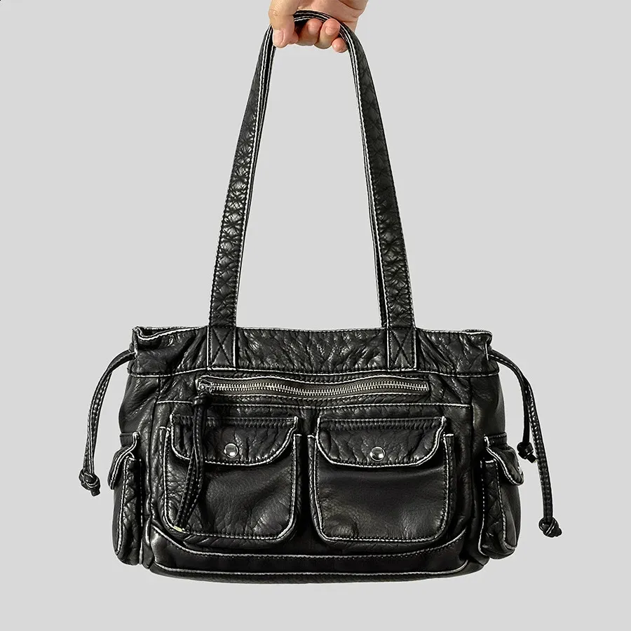 Diesel Black Pebbled Leather Boston Bag, Top Handle Zipper