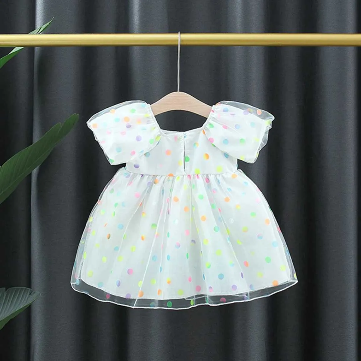Girls Dresses Baby Birthday Party Dress Girl Baby Colorful Dot Bow Mesh  Beautiful Princess Dress Summer Toddler Short Sleeve Clothing From  Wangcai03, $8.97 | DHgate.Com, image size:1200x1200