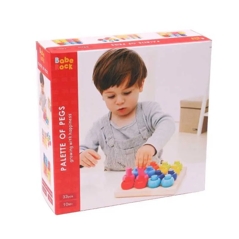 Montessori Wooden Stacking Rings Color Sorting... From Early_spring1 ...