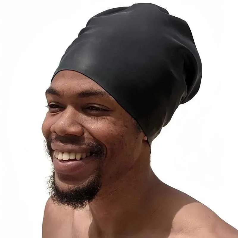  DHgate.com:Extra-Large Waterproof Silicone Swimming Cap for Long Hair ...