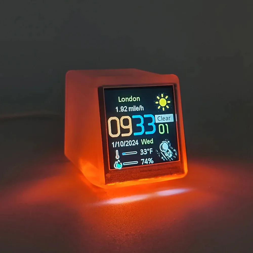 Mini WiFi Weather Station Alarm Clock with Bitcoin Price Tracker, RGB  Lights, DIY Album & GIFs from Dhgate Desk & Table Clocks - price 42.67