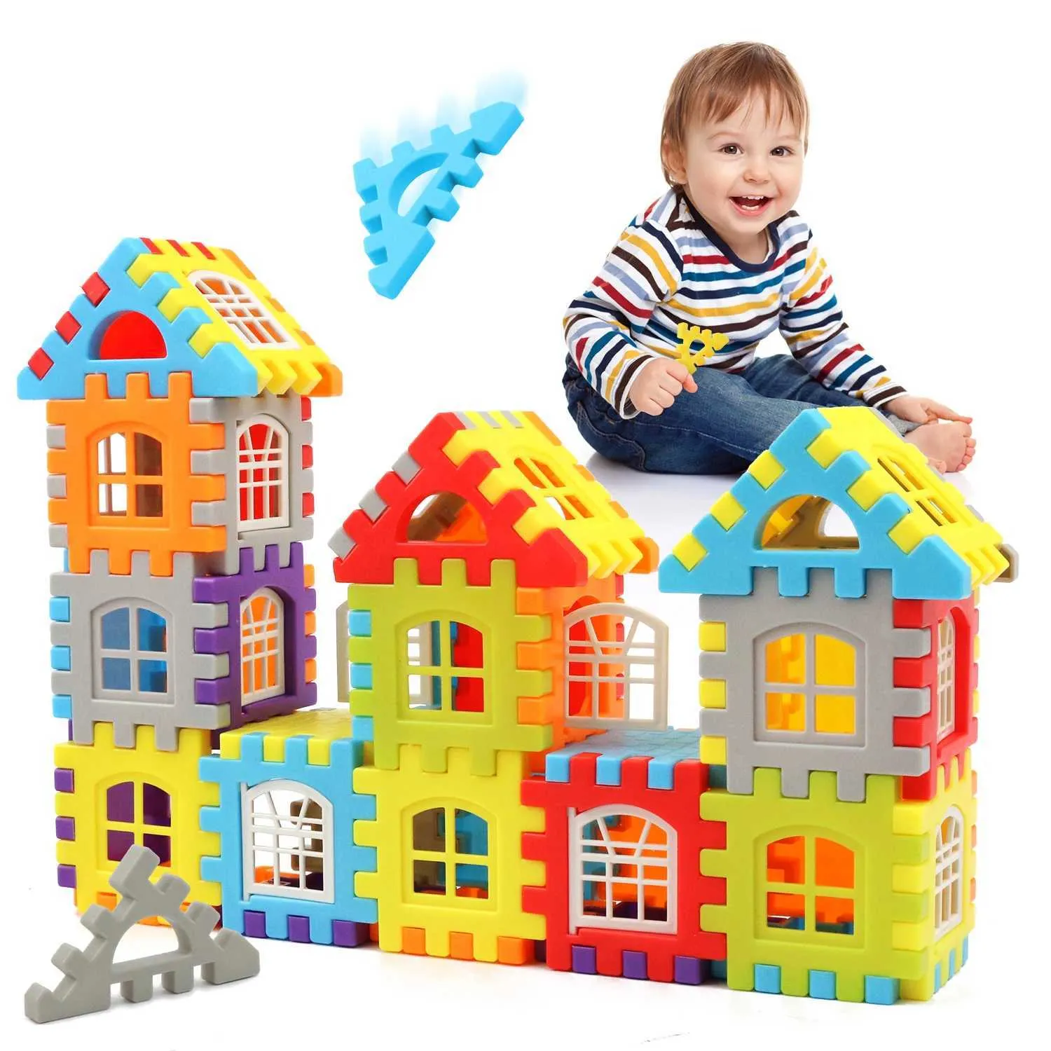 Builts Blocks For Kids Juego De Juguetes STEM De 71 Piezas
