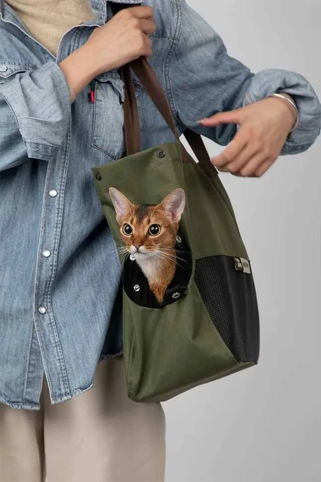 Canvas cat carrier hotsell