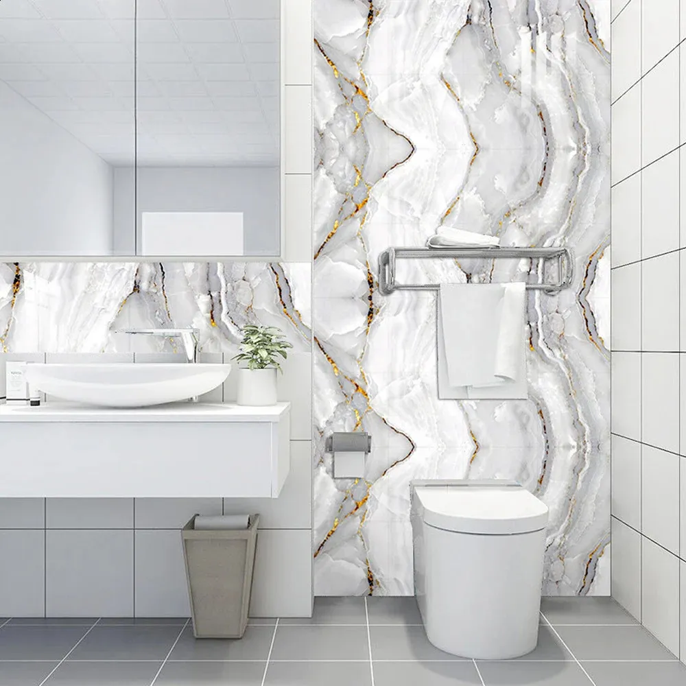 Sticker Tiles For Bathroom: Marble Effect Tile Cover Stickers Waterproof,  Self Adhesive Wall Art Decorations For Kitchen, Bathroom, And Floor From  Ukeastore, $20.44 | DHgate.Com, image size:1000x1000