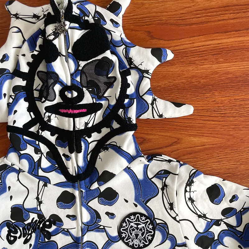 【GLOGANG】HOODIE ◆新作,人気,おしゃれ,多用途◆ DHgate.com:Glo Gang Graphic Zip Up Hoodie - Mens & Womens