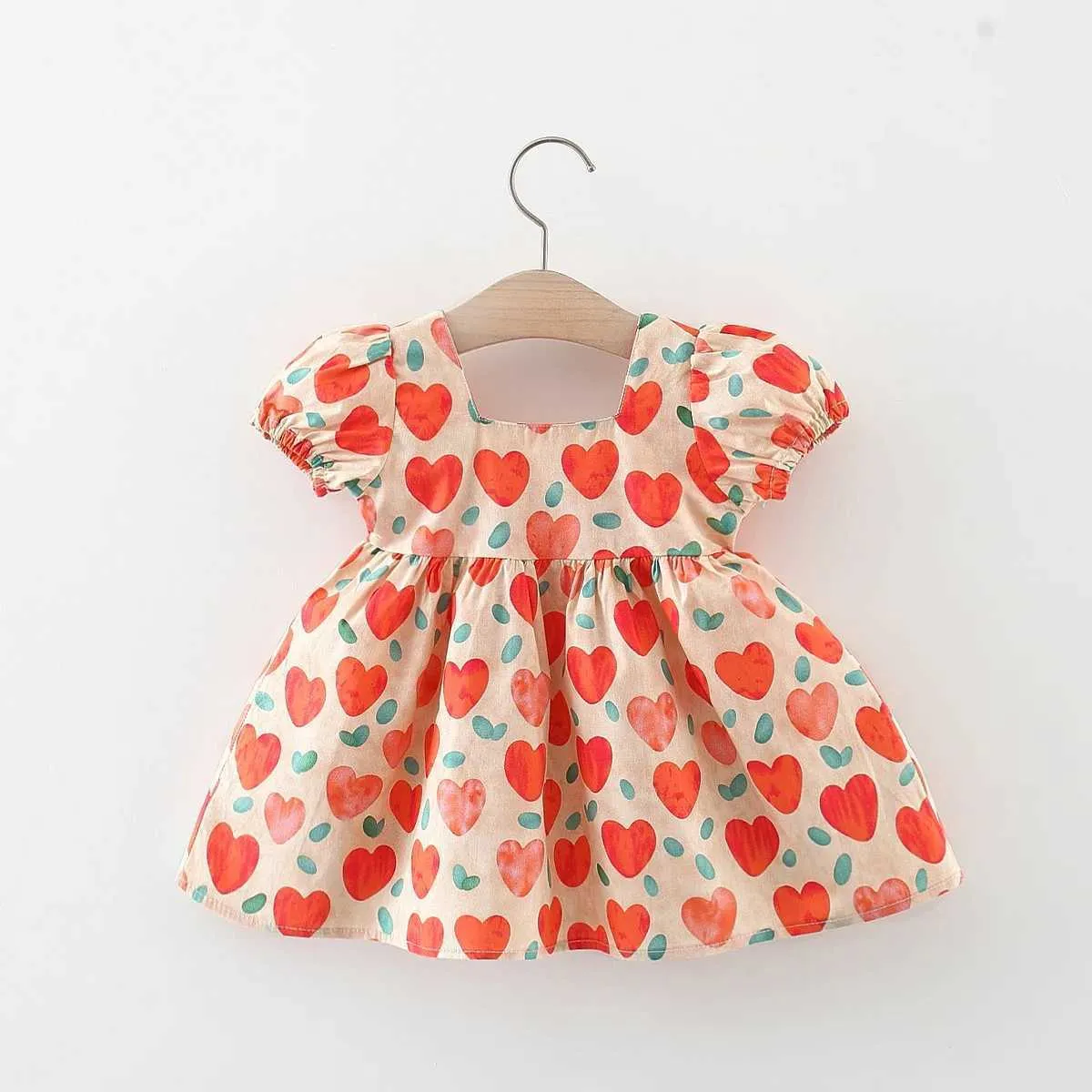 white christmas dresses Block Printed Organic Cotton Fabric main image 1