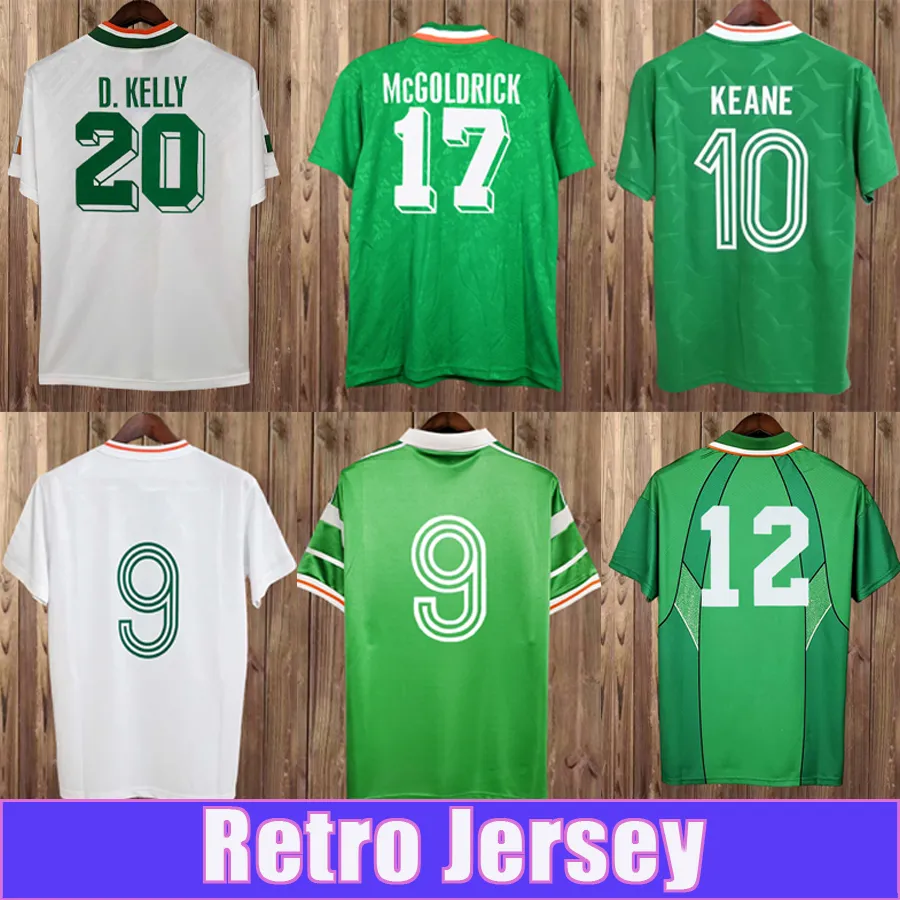 洋書 IRELAND'S SOCCER TOP 20 REPUBLIC OF IRELAND 1988 1990 HOME FOOTBALL SOCCER SHIRT