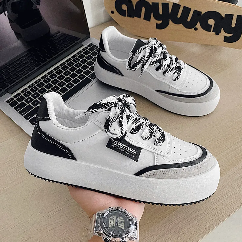 Chunky Shoes Men Platform Sneakers Breathable Casual Men Sports