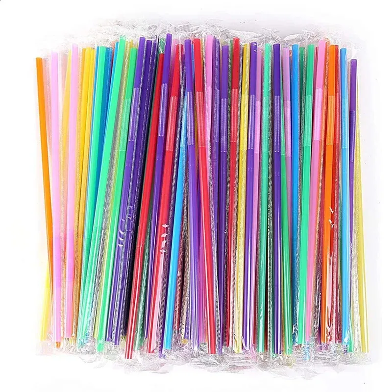 Drinker Rope 10.2-inch colored plastic drinking ropes individually packaged ...