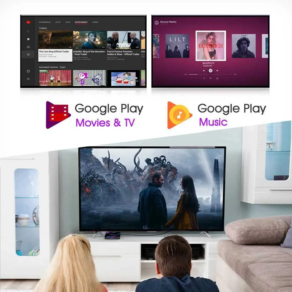 4K LED Projector - Native 1080P Full HD, Android WiFi Smart Projector ...