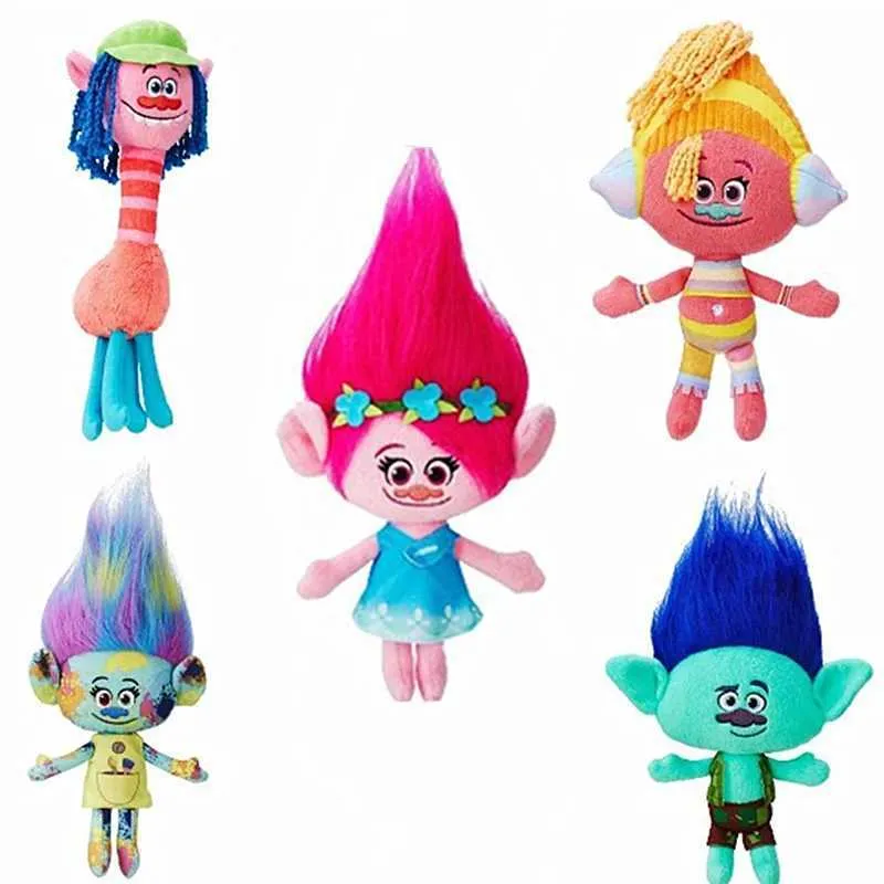 Anime Plush Dolls: Cartoon Troll Plush Dolls, Poppy Blanche