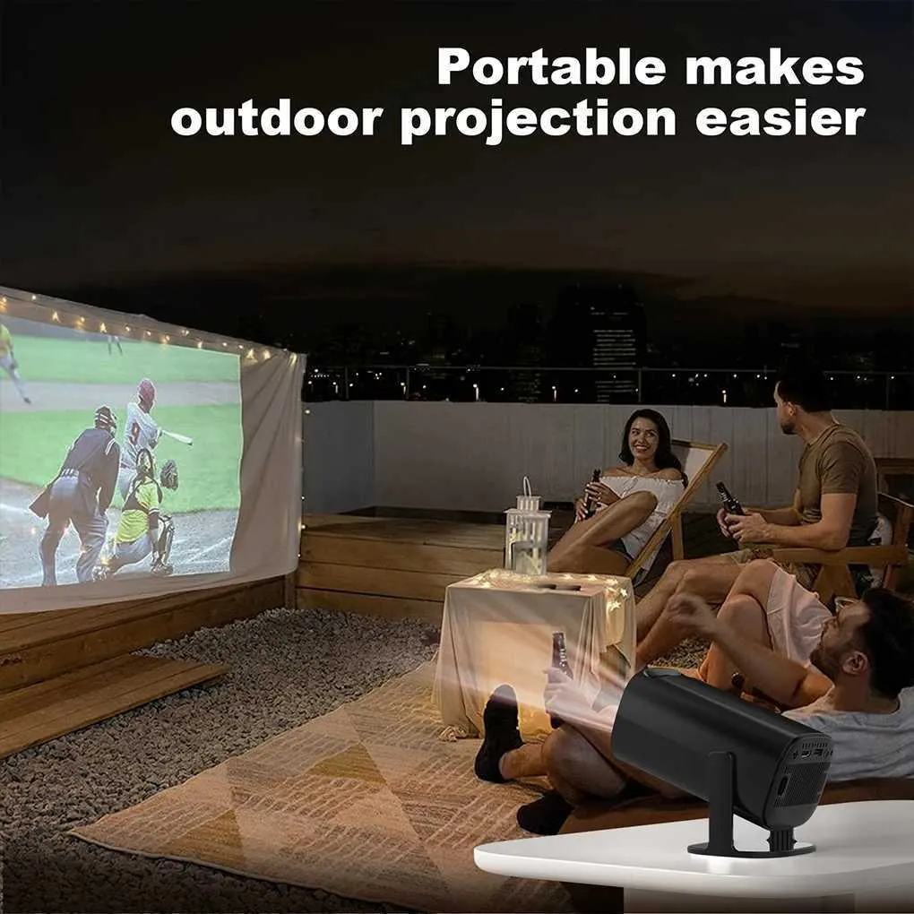 4K Native 1080P Portable Projector - Dual Wifi6, BT5.0, Outdoor Cinema ...