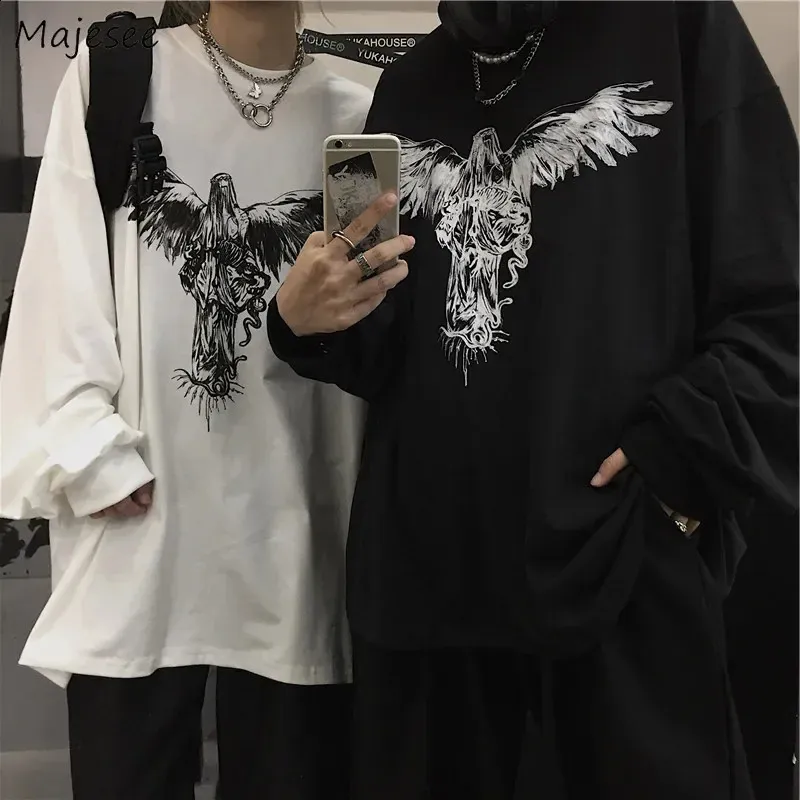 Wholesale Mens Long Sleeve T Shirt Hip Hop Streetwear, Baggy