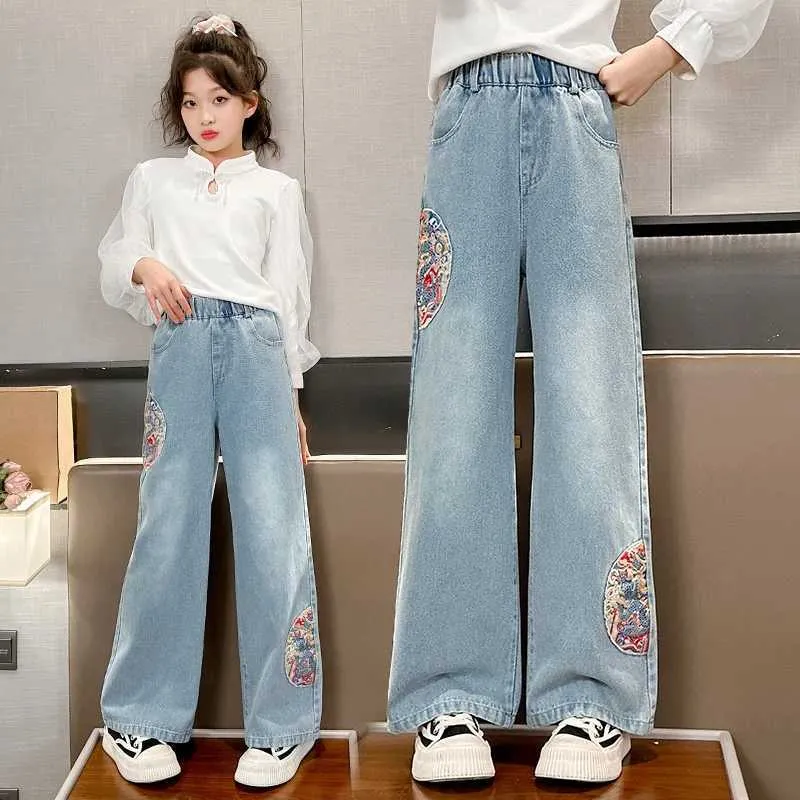 Girls Summer Fashion Wide Leg Jeans Trendy Comfortable! Best