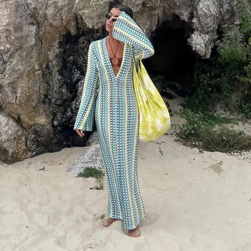beach club dress for women Resort Beach 2 Two Slit Party Maxi Long Dresses for Women main image 0
