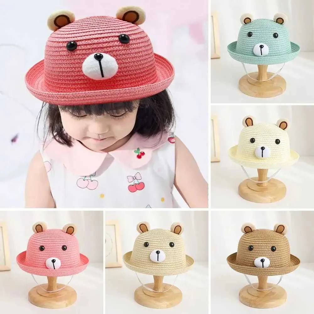 Chapeau D'été à Large Bord Rayé - Pour Enfants, Femmes, Plage, Extérieur - Taille 52 - Polyester - Protection Solaire Décontractée - 8