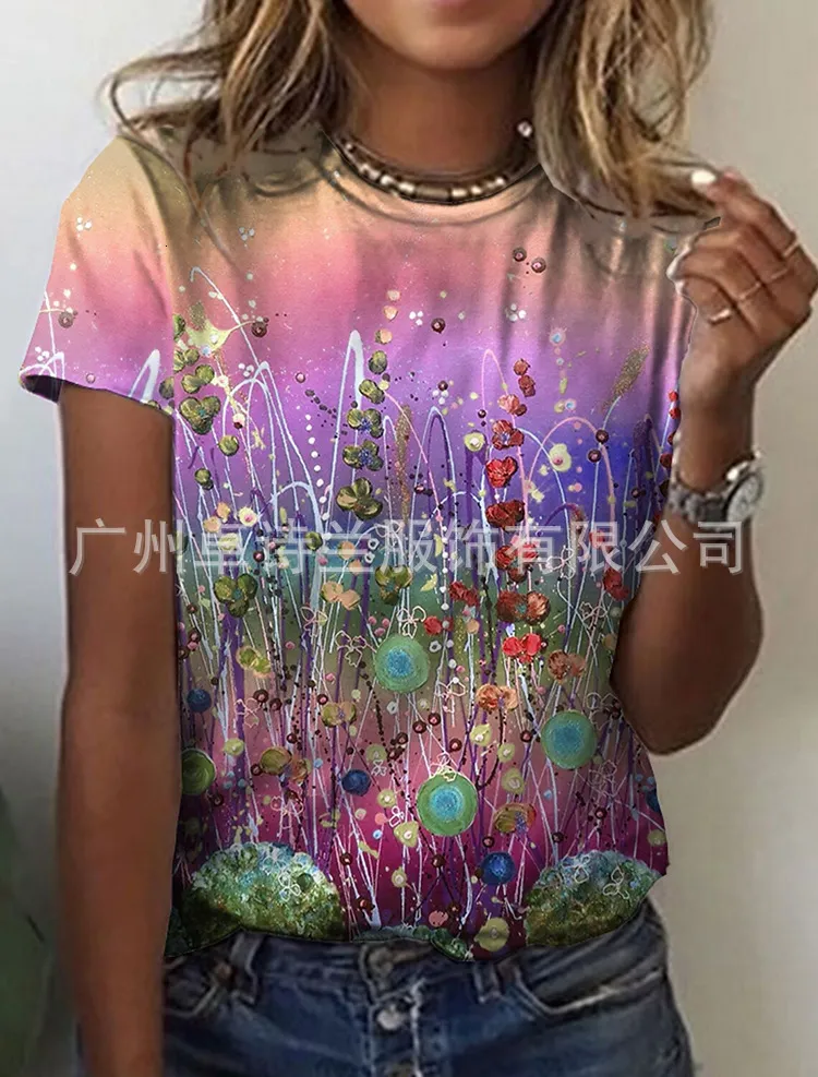 トップス Y's FLOWER PRINT ROUND NECK T トップス Y's FLOWER PRINT ROUND NECK T Amazon.com: Women's