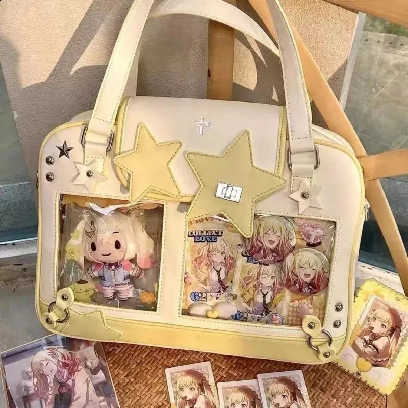 2024Ita Bag Lolita Crossbody: Transparent PVC Purse with DIY Display Pockets