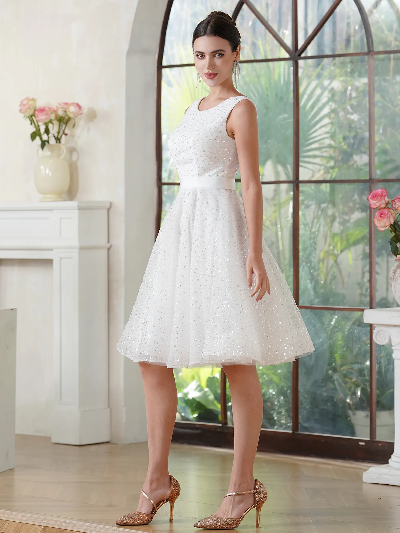 CPS Homecoming Dresses Sleeveless A Line Short... From Missbridaldress,  $35.43 | DHgate.Com