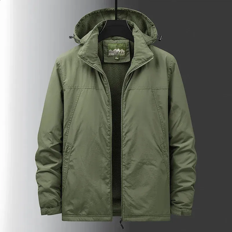 Men's Spring Military Jacket: Detachable Hooded Windbreaker, Waterproof  Hiking Coat, Fleece Lined, Warm Outwear Shop Now!