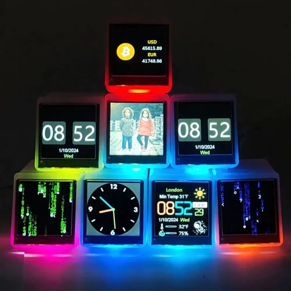 Mini WiFi Weather Station Alarm Clock with Bitcoin Price Tracker, RGB  Lights, DIY Album & GIFs from Dhgate Desk & Table Clocks - price 42.67