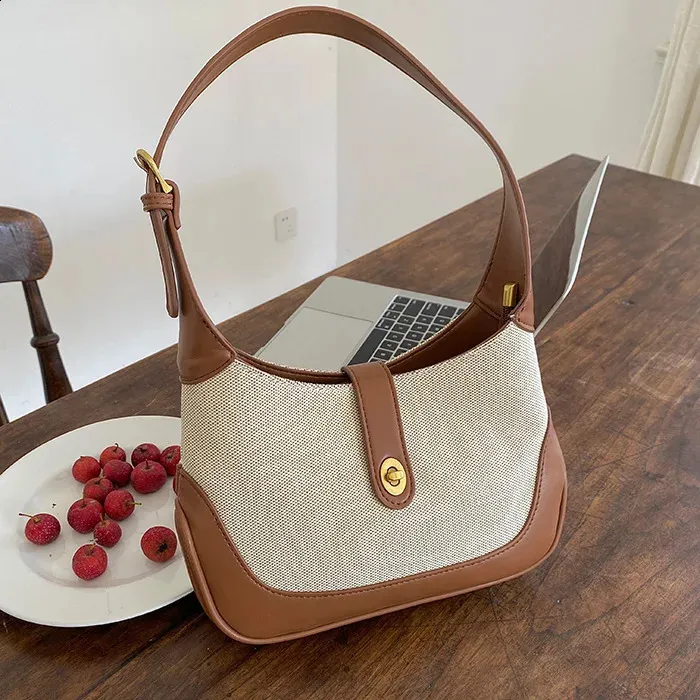 Vintage Y2K Canvas Hobo polene bag - Aesthetic Casual Sweet Vintage Y2K Canvas Hobo polene bag - Aesthetic Casual Sweet