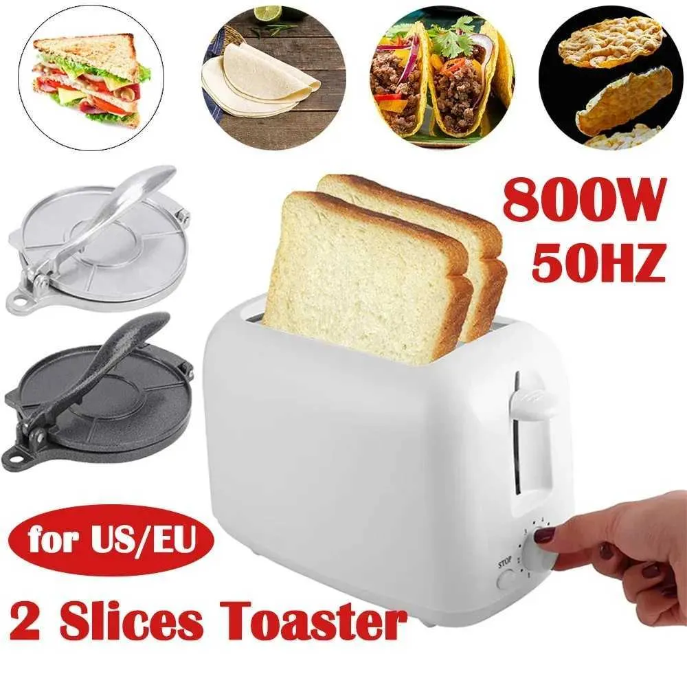 2-Slice Toaster - 800W Electric Bread Toaster Machine, Automatic ...