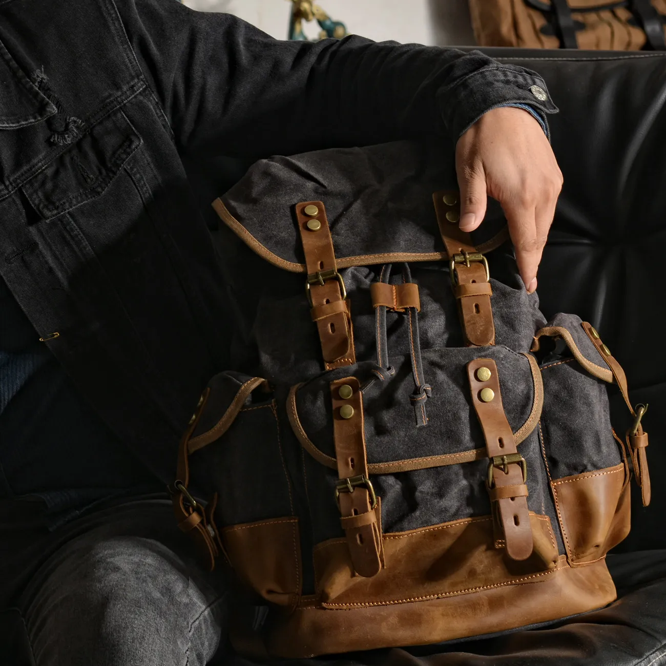 Waterproof Wax Canvas Best Edc Backpack For Outdoor Sports Hunting Fishing Camping And Military Use From Annides 68.92 DHgate.Com
