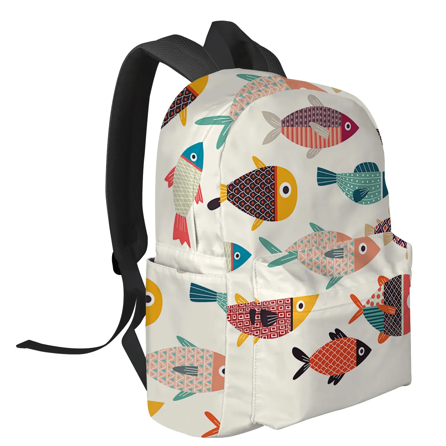 Cartoon Fish Backpack for Teens - Spacious High School & College ...