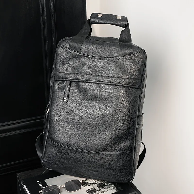 Fashion Business Backpack Men 16 Inch Laptop Bag PU Leather Travel School Bag 20-35L Capacity from Dhgate Backpack - price 25.94 Fashion Business Backpack Men 16 Inch Laptop Bag PU Leather Travel School Bag 20-35L Capacity from Dhgate Backpack - price 25.94