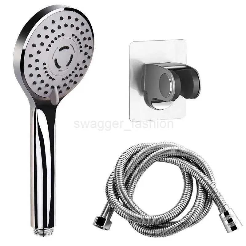 High Pressure Dual Shower Head Handheld Shower Set with 5 Spray Models ...
