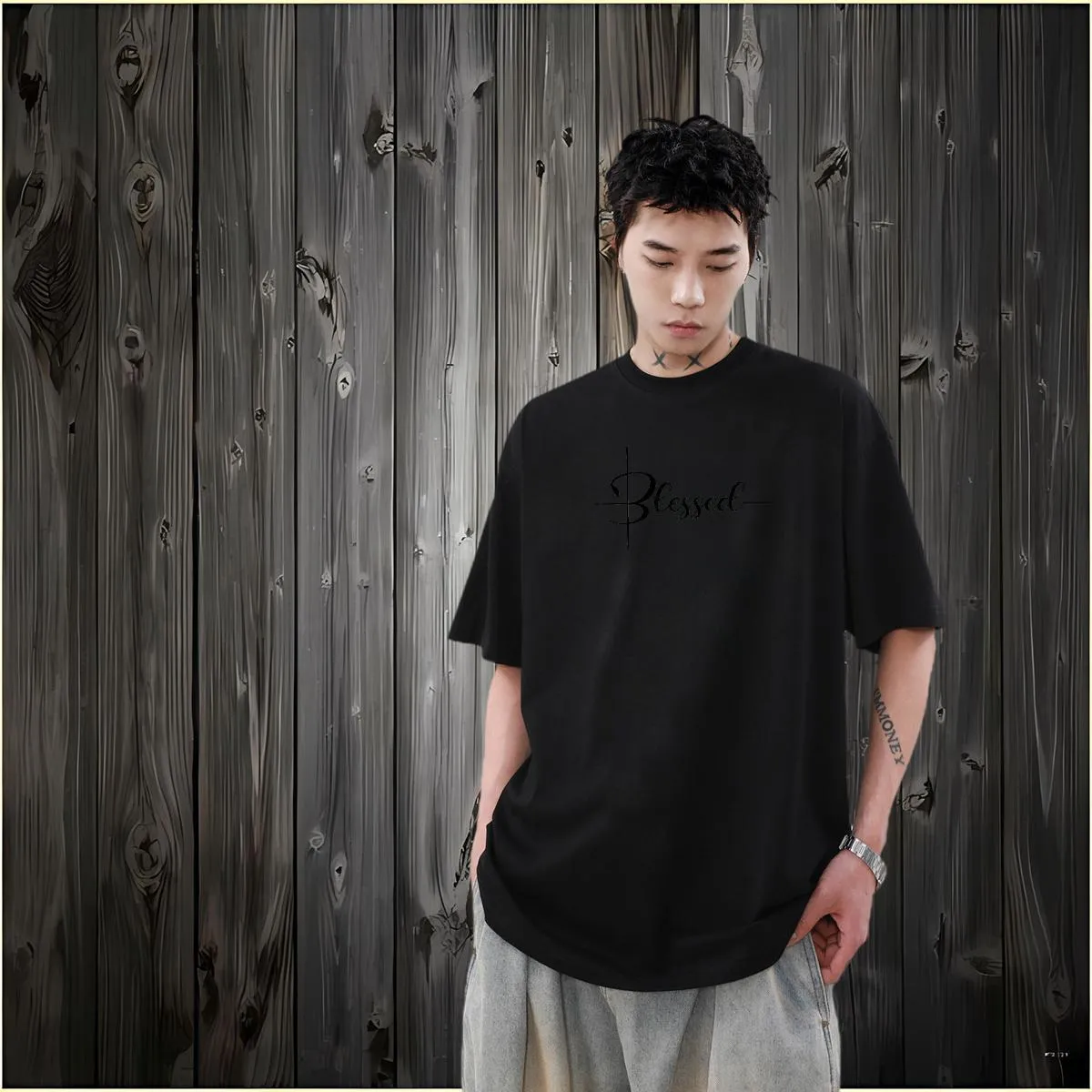 2024 Mens Streetwear T-Shirt: Comfy Crew Neck, 100% Cotton