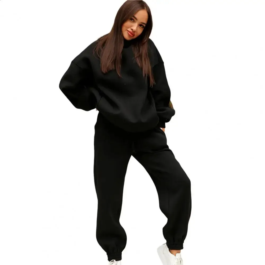 240801 Womens Oversized Hoodie And Sweatpants Set  From