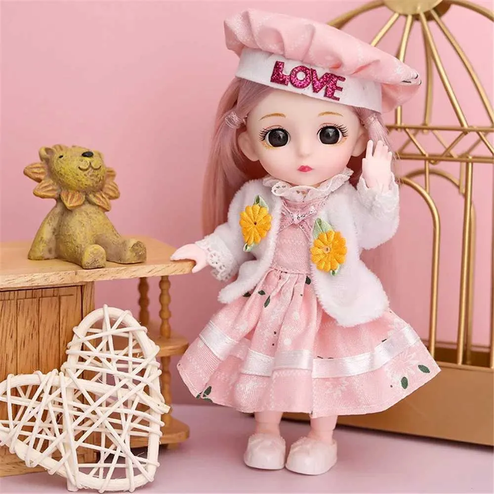 3 Pcs/Set Fashion Doll Dress Plaid Skirt + Hat +Shoes High Heels