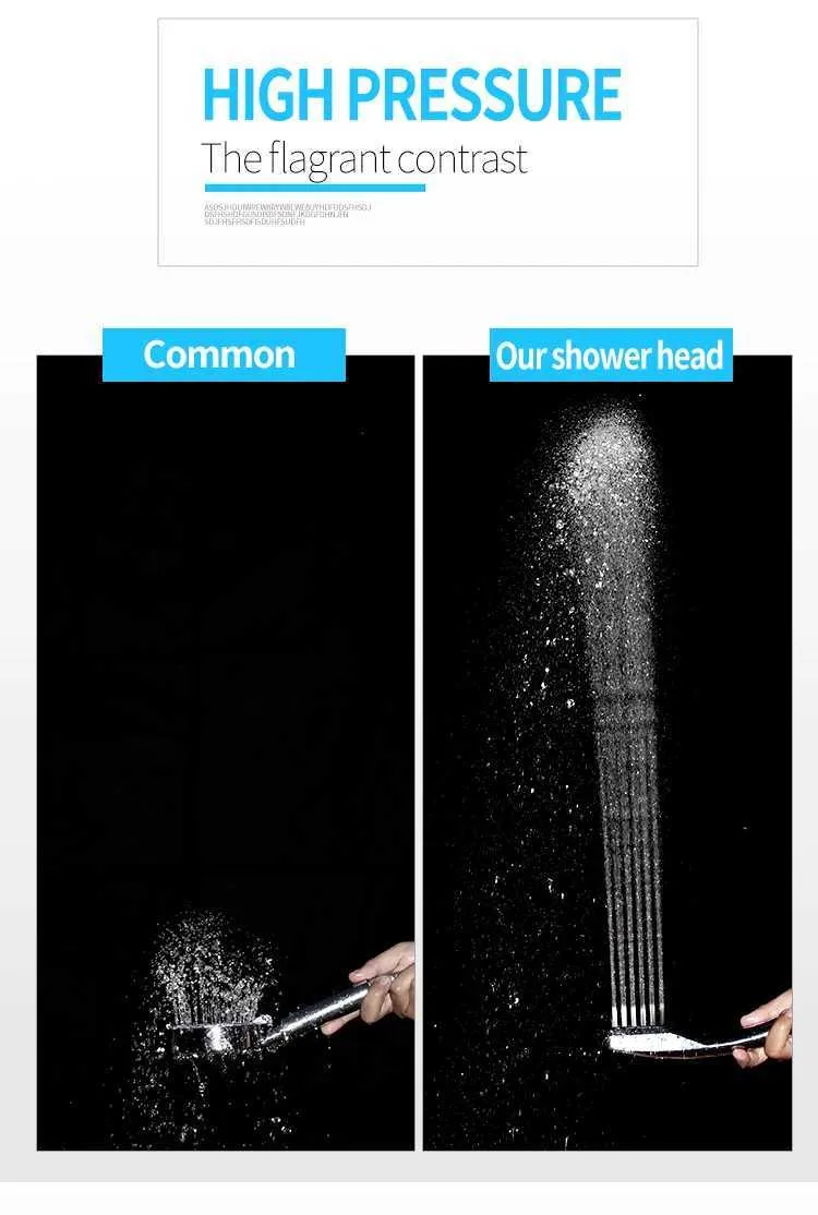 High Pressure Rainfall Shower Head - Water Saving 300-Hole Design, Shop ...