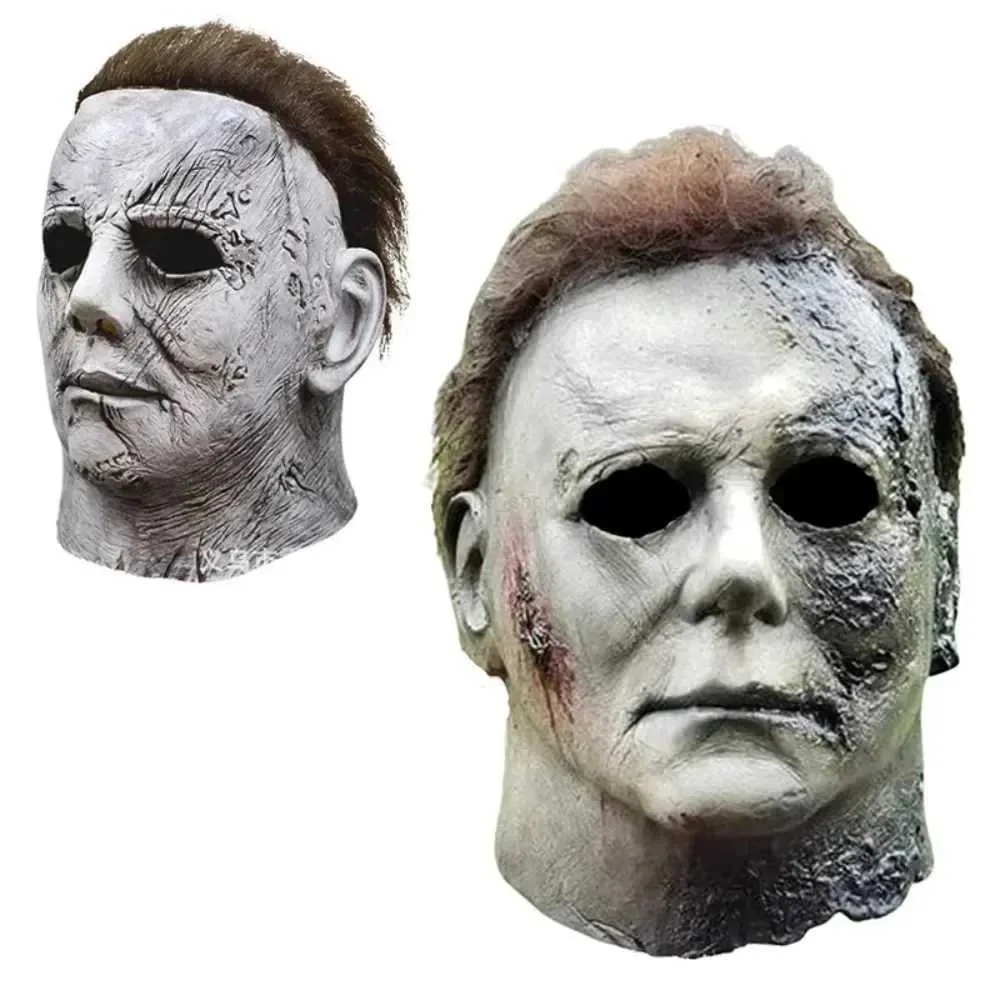 Economize muito em Michael Myers Mask Halloween Traje Máscara Realista De  Michael Myers Halloween: Fantasia Assustadora De Cosplay Para Adultos ..., image size:1000x1000