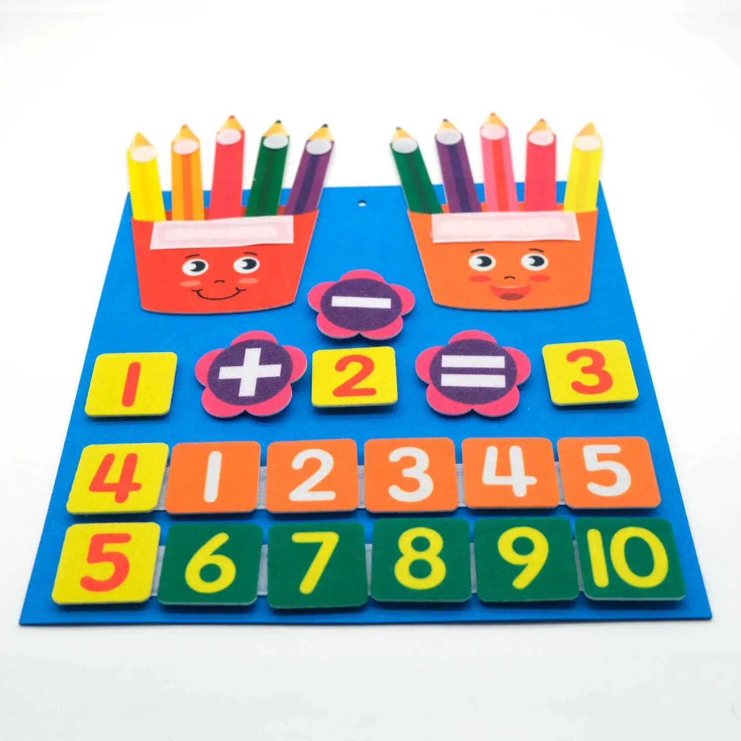 Counting Pad Felt Finger Number Learning Pad Mathematical Toys... From Early_spring1 ...