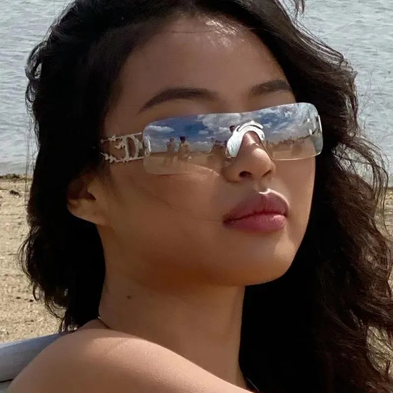 Y2K Sunglasses: Edgy Rimless Sunglasses For Men And Women Retro