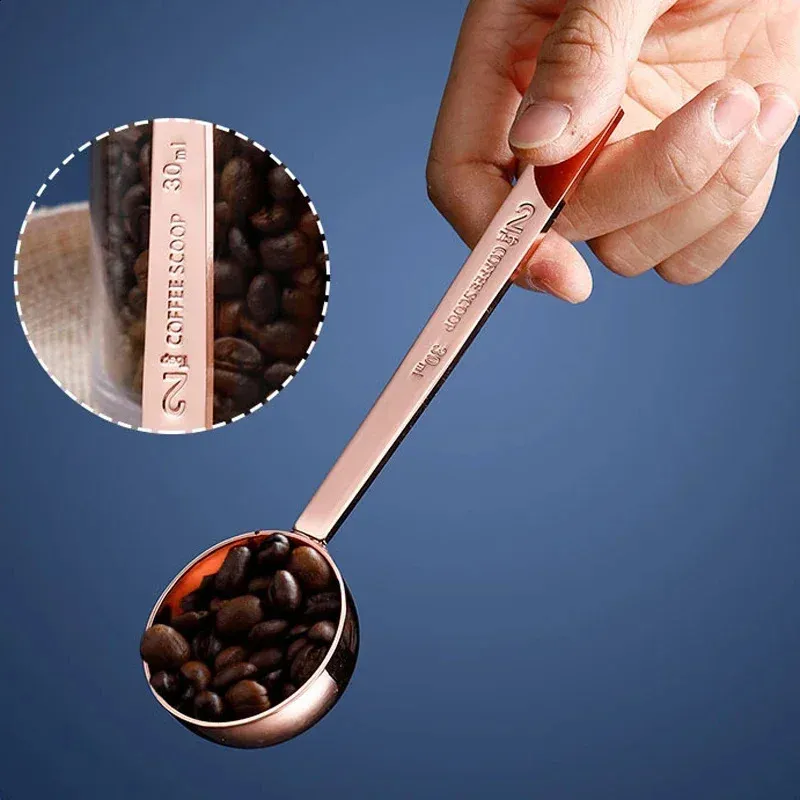 15ml/30ml Long Handle Measuring Scoops Coffee Spoon Stainless Steel Tablespoon For Coffee Tea Sugar Flour Stainless Steel Coffee Scoop Tablespoon For