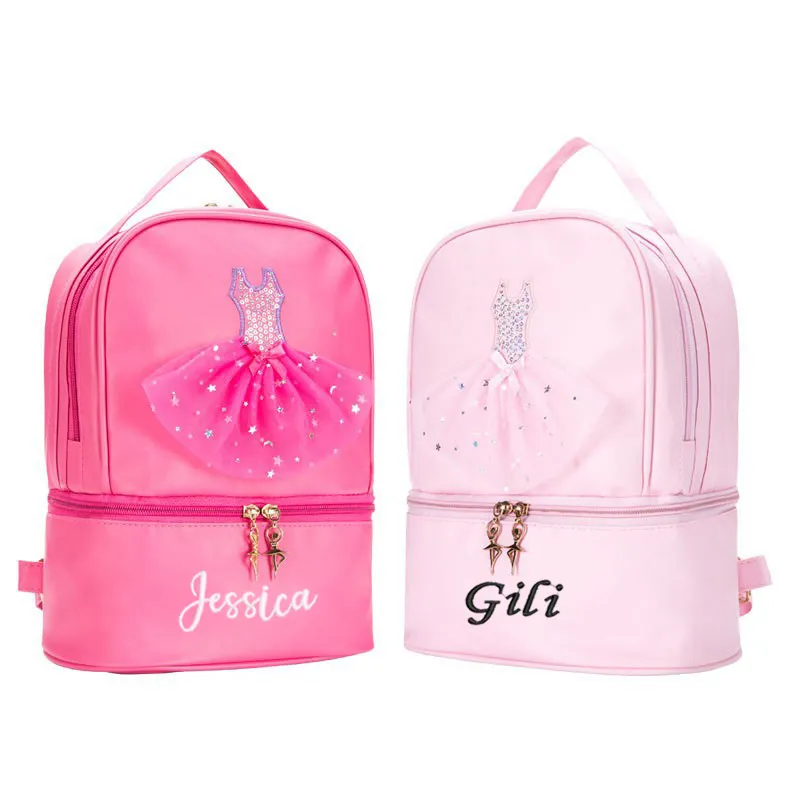 Kids Personalized Dance Duffel Bag Pink Ballet Duffel For Girls Ballerina Crossbody Handbag Backpack From Annides 14.99 DHgate.Com