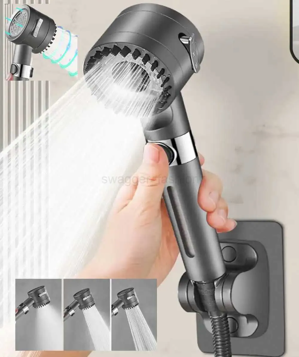 High Pressure 3-Mode Shower Head with Massage Brush & Filter ...